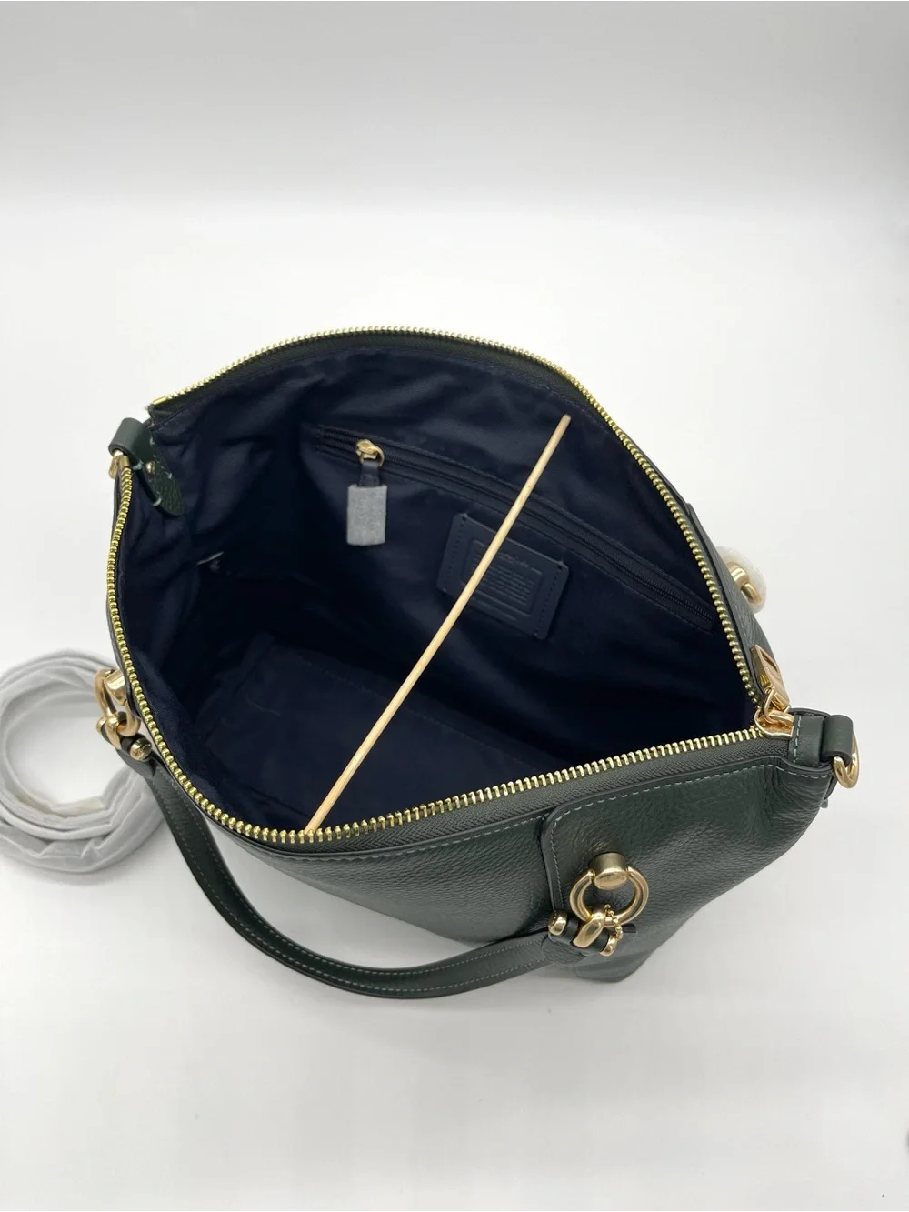 Coach Kacey Satchel Crossbody Bag Green color